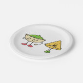 Nacho en Guacamole Papieren Bordje (Gekanteld)