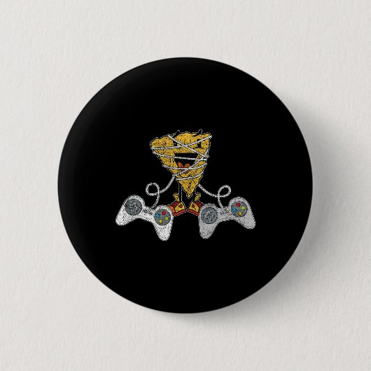 Nacho Gaming Cinco De Mayo Grappige Video-game Con Ronde Button 5,7 Cm (Voorkant)