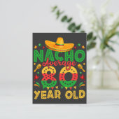 Nacho Gemiddeld 80 Jaar Oud Cinco de Mayo Briefkaart (Staand voorkant)
