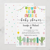 Nacho Gemiddeld Baby shower Cactus Fiesta Kaart (Voorkant / Achterkant)
