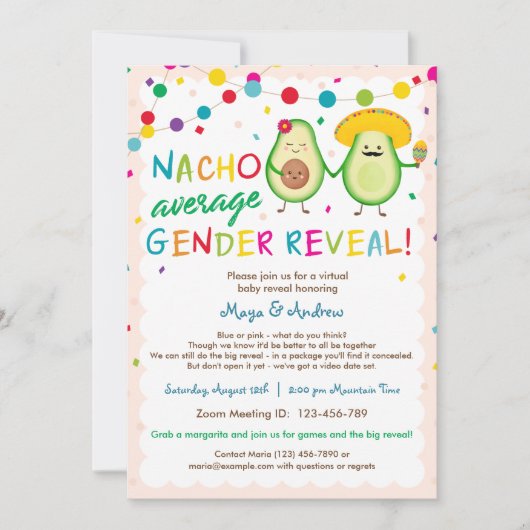 Nacho Gemiddeld genderoverzicht - Virtueel Baby sh Kaart (Voorkant)