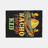 Nacho Gemiddeld Kind Cinco de Mayo Mexican Matchin Fleece Deken (Voorkant (Horizontaal))