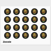 Nacho Gemiddeld Kind Cinco de Mayo Mexican Matchin Ronde Sticker (Vel)