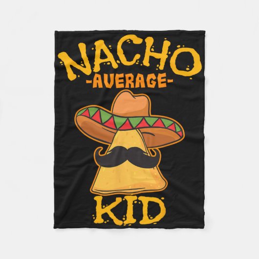Nacho Gemiddeld Kind Kind Kind Jongen Toddler Cinc Fleece Deken (Voorkant)