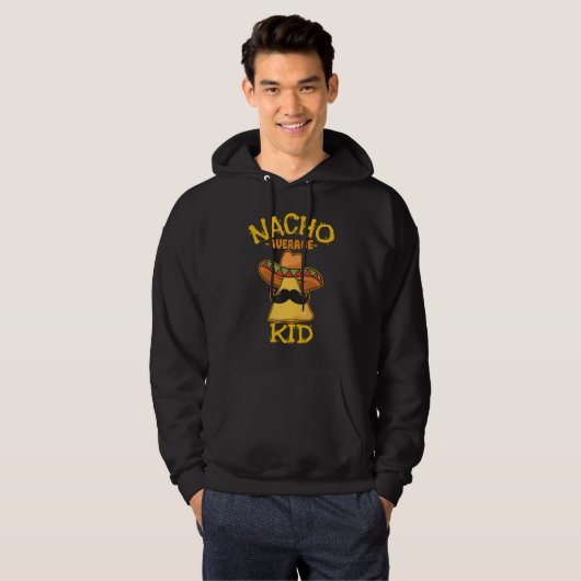 Nacho Gemiddeld Kind Kind Kind Jongen Toddler Cinc Hoodie (Voorkant volledig)