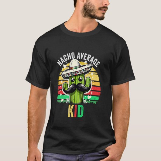 Nacho Gemiddeld KIND Mexicaanse Cinco de Mayo T-shirt (Voorkant)