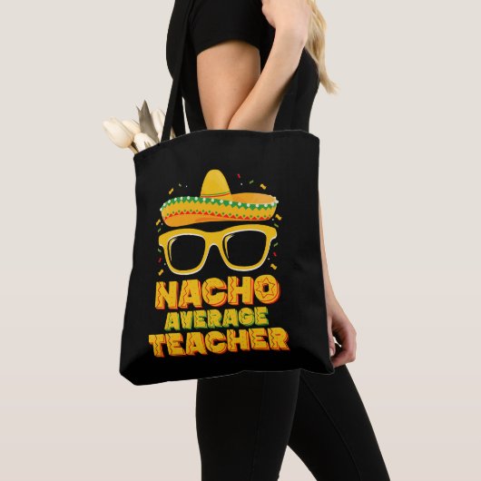 Nacho Gemiddeld Leraar Cinco De Mayo Matching Tote Bag (Dichtbij)