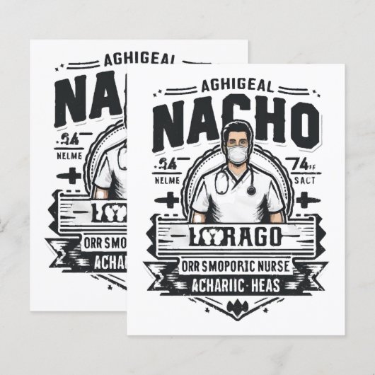 Nacho Gemiddeld Orthopedisch Verpleegkundige (Voorkant / Achterkant)