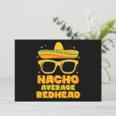 Nacho Gemiddeld Roodharig Haar Mexicaans Cinco De  Kaart (Staand voorkant)