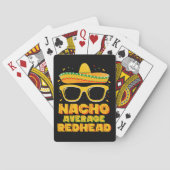 Nacho Gemiddeld Roodharig Haar Mexicaans Cinco De  Pokerkaarten (Achterkant)