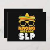 Nacho Gemiddeld SLP Spraak Taal Patholoog Briefkaart (Voorkant / Achterkant)