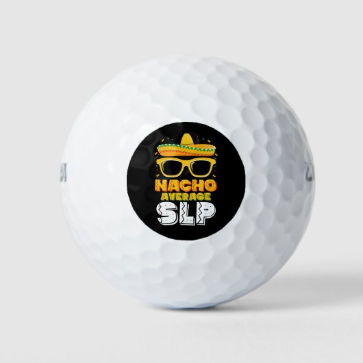Nacho Gemiddeld SLP Spraak Taal Patholoog Golfballen (Voorkant)