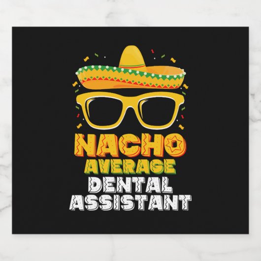Nacho Gemiddeld tandassistent Cinco de Mayo Bier Etiket (Enkel label)