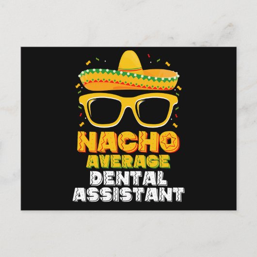Nacho Gemiddeld tandassistent Cinco de Mayo Briefkaart (Voorkant)