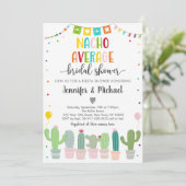 Nacho Gemiddeld Vrijgezellenfeest Cactus Fiesta Kaart (Staand voorkant)