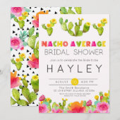 Nacho Gemiddeld Vrijgezellenfeest Fiesta Cactus Kaart (Voorkant / Achterkant)