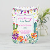 Nacho Gemiddeld Vrijgezellenfeest Laatste Fiesta Kaart (Staand voorkant)