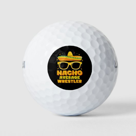 Nacho Gemiddeld Worstelaar Wrestling Cinco de Mayo Golfballen (Voorkant)