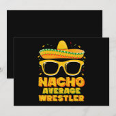 Nacho Gemiddeld Worstelaar Wrestling Cinco de Mayo Kaart (Voorkant / Achterkant)