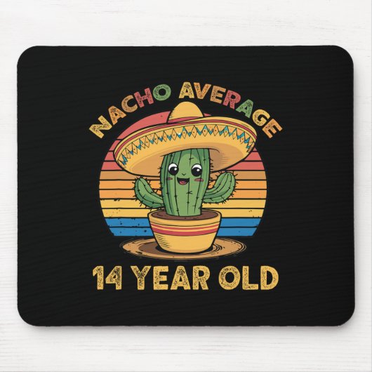 Nacho Gemiddelde 14-jarige Cinco de Mayo 14e Geboo Muismat (Voorkant)