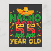 Nacho Gemiddelde 55 Jaar Oud Cinco de Mayo Briefkaart (Voorkant)