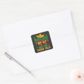 Nacho Gemiddelde 55 Jaar Oud Cinco de Mayo Vierkante Sticker (Envelop)