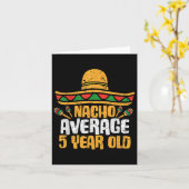 Nacho gemiddelde 5 jaar oude gelukkige Cinco de Ma Kaart (Gele Bloem)