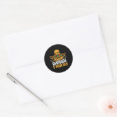 Nacho gemiddelde 5 jaar oude gelukkige Cinco de Ma Ronde Sticker (Envelop)