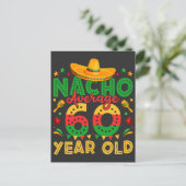 Nacho Gemiddelde 60 jaar oude Cinco de Mayo Briefkaart (Staand voorkant)