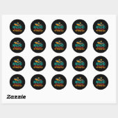 Nacho gemiddelde 70 jaar oude Cinco de Mayo 70th B Ronde Sticker (Vel)