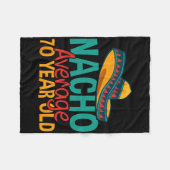 Nacho gemiddelde 70-jarige Cinco De Mayo 70e verja Fleece Deken (Voorkant (Horizontaal))