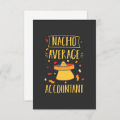 Nacho Gemiddelde accountant Bedankkaart (Voorkant / Achterkant)