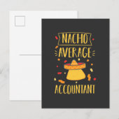 Nacho Gemiddelde accountant Uitnodiging Briefkaart (Voorkant / Achterkant)