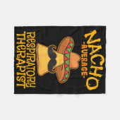 Nacho Gemiddelde AdemhalingsTherapie RT Astma CINC Fleece Deken (Voorkant (Horizontaal))