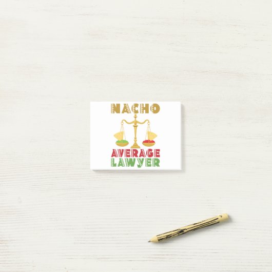 Nacho Gemiddelde advocaat Post-it® Notes (Op bureau)