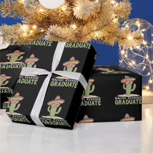 Nacho Gemiddelde Afgestudeerde Cactus Afstudeerfee Cadeaupapier (Feestdagen)