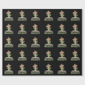 Nacho Gemiddelde Afgestudeerde Cactus Afstudeerfee Cadeaupapier (Vlak)