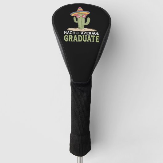 Nacho Gemiddelde Afgestudeerde Cactus Afstudeerfee Golfheadcover (Voorkant)