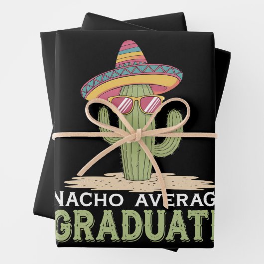 Nacho Gemiddelde Afgestudeerde Cactus Afstudeerfee Inpakpapier Vel (In situ)
