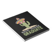 Nacho Gemiddelde Afgestudeerde Cactus Afstudeerfee Notitieblok (Schuin)