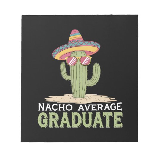 Nacho Gemiddelde Afgestudeerde Cactus Afstudeerfee Notitieblok (Voorkant)