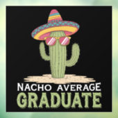 Nacho Gemiddelde Afgestudeerde Cactus Afstudeerfee Raamsticker (Vel 3)