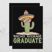 Nacho Gemiddelde Afstuderen Cactus Afstuderen Mexi Kaart (Voorkant / Achterkant)