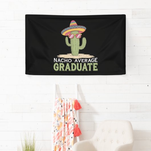 Nacho Gemiddelde Afstuderen Cactus Afstuderen Mexi Spandoek (Insitu)