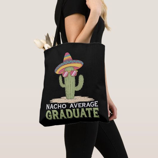 Nacho Gemiddelde Afstuderen Cactus Afstuderen Mexi Tote Bag (Dichtbij)