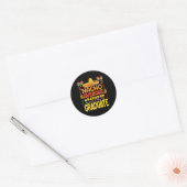 Nacho Gemiddelde Afstuderen Grappig Mexicaans Fies Ronde Sticker (Envelop)