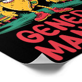 Nacho Gemiddelde Algemeen Manager Cinco De Mayo Me Poster (Hoek)