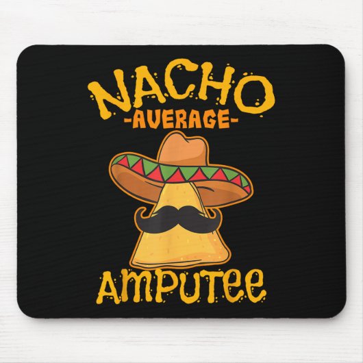 Nacho Gemiddelde ampul Mexicaanse berekening Cinco Muismat (Voorkant)