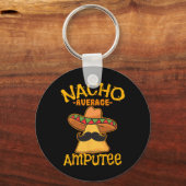 Nacho Gemiddelde ampul Mexicaanse berekening Cinco Sleutelhanger (Voorkant)