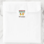 Nacho Gemiddelde antropoloog Antropologie Afstuder Ronde Sticker (Tas)